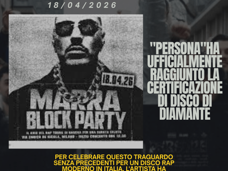Marracash: Il Diamante di “Persona” e il ritorno alle origini con il Marra Block&nbsp;Party